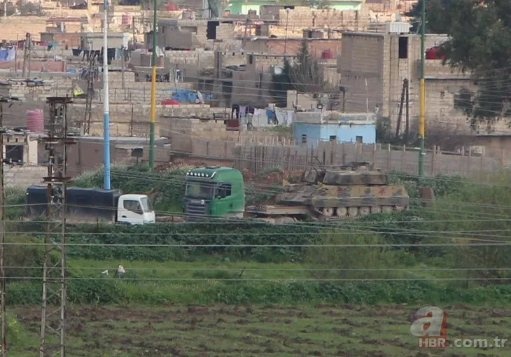 YPG’li teröristlerin konvoyu görüntülendi