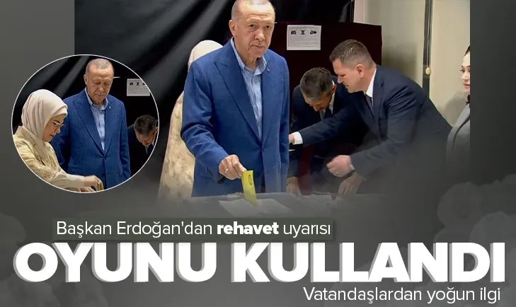 Son dakika: Türkiye sandık başında! Başkan Erdoğan İstanbul’da oyunu kullandı