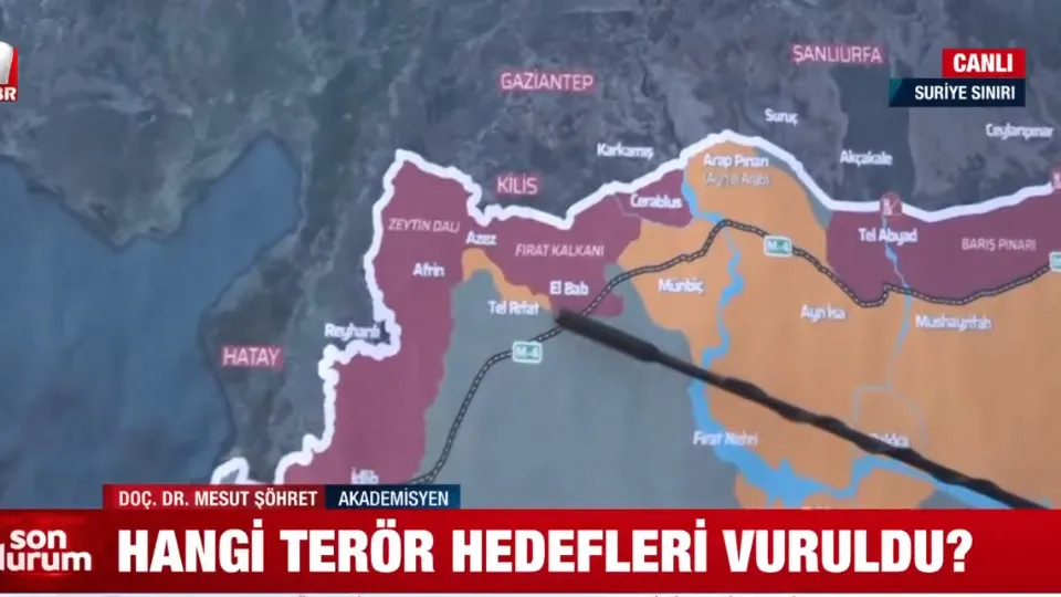Hangi terör hedefleri vuruldu? 5. kara harekatı gelir mi? Harita üzerinde tek tek gösterdi | A HABER SURİYE SINIRINDA