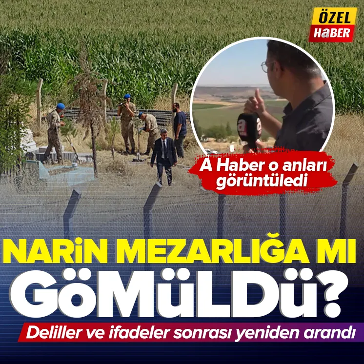 A Haber Narinin arandığı mezarlığı görüntüledi