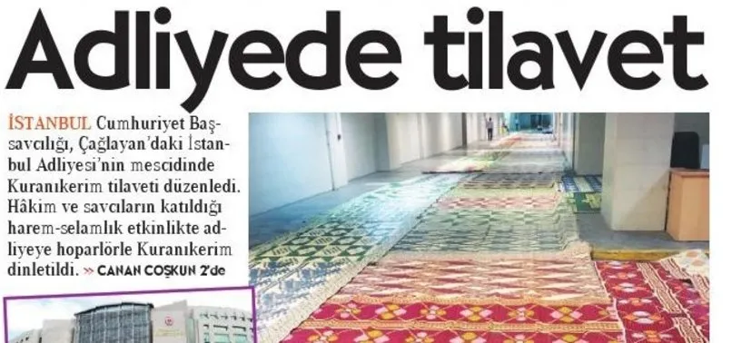 GÜLEN'İN TETİKÇİSİ CUMHURİYET'TEN CUMA NAMAZI HAZIMSIZLIĞI