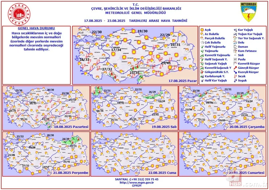 Meteoroloji’den kritik uyarı: Marmara’da sert rüzgar, Akdeniz’de gök gürültülü sağanak alarmı! Yeni haftada hava nasıl olacak? 2