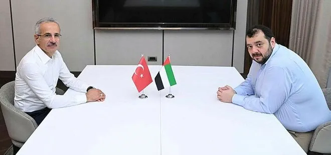Ulaştırma Bakanı Abdulkadir Uraloğlu BAE Yatırım Bakanı Al Suwaidi ile Kalkınma Yolu Projesi’ni görüştü