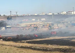 Tekirdağ'da anız yangını! 7 bin dönüm tarım arazisi yok oldu