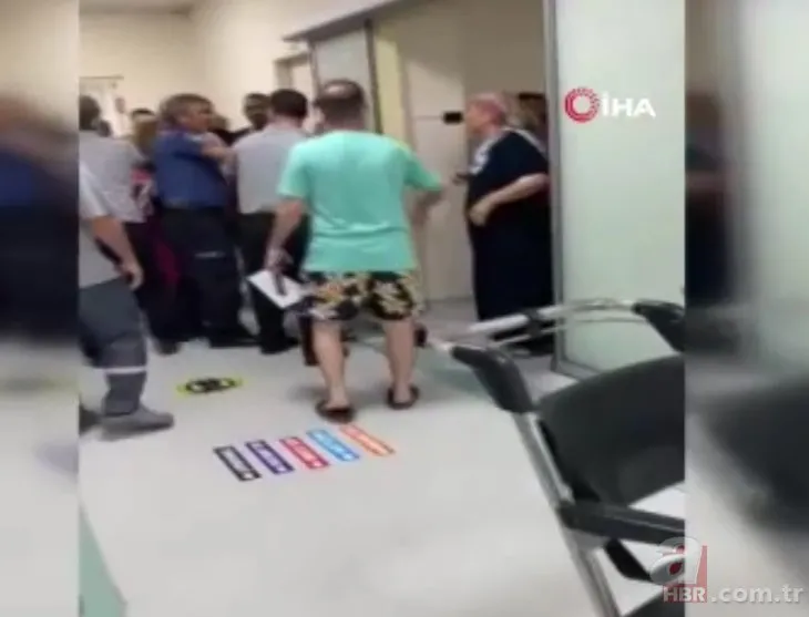 Adana Çukurova Devlet Hastanesi acil servisinde kadınların saç-baş kavgası kamerada