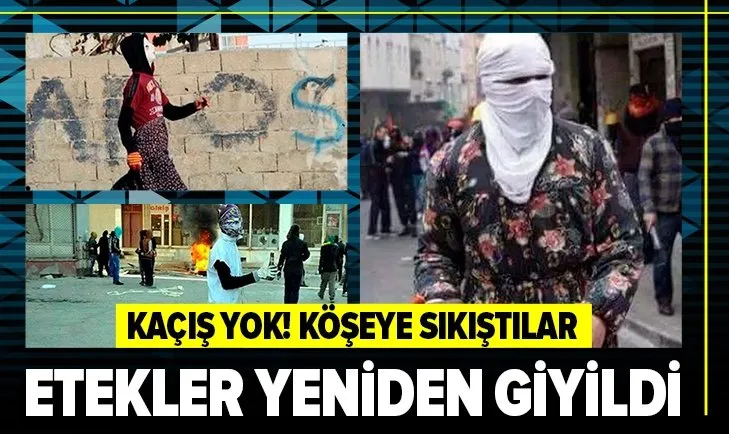 PKK’lı teröristler kaçmak için etek giydi