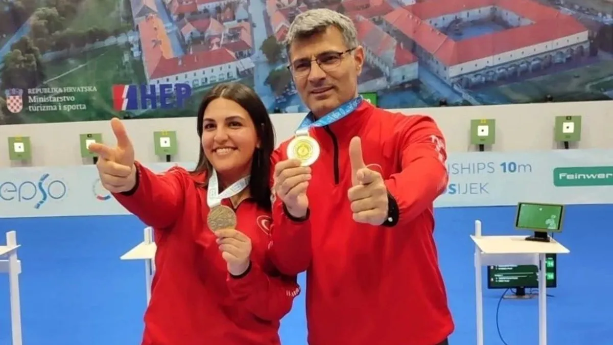 Avrupa şampiyonu milli atıcılar yurda döndü