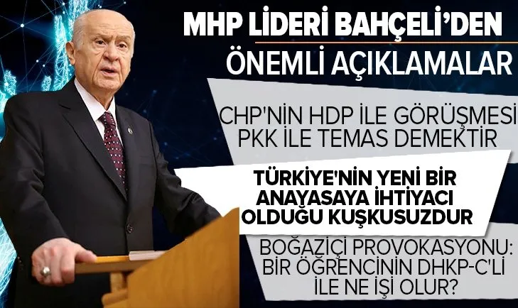 Son dakika: Yeni Anayasa süreci! MHP lideri Bahçeli: Cumhur İttifakı olarak anlayış ve ilke birlikteliğimiz çok nettir