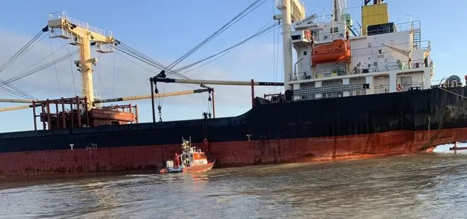 Tuna Nehri’nde mayına çarpan gemi karaya oturdu! Türk denizcilerin sağlık durumuna dair açıklama