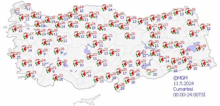 1715407396504.png İstanbul'da sağanak yağış alarmı! Meteoroloji'den 19 ile sarı kodlu uyarı! Hafta sonu dışarı çıkacaklar dikkat... - 6