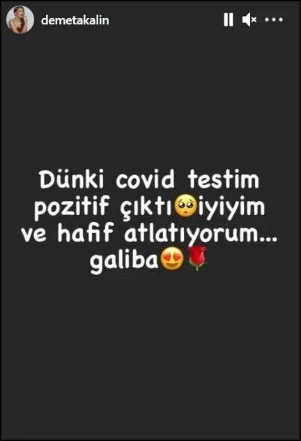 Demet Akalın'ın koronavirüs testi pozitif çıktı - 1