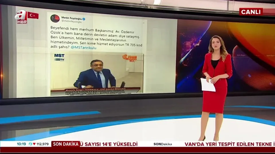 Metin Feyzioğlu’ndan CHP’li Sezgin Tanrıkulu’na TR 705 kod adıyla gönderme