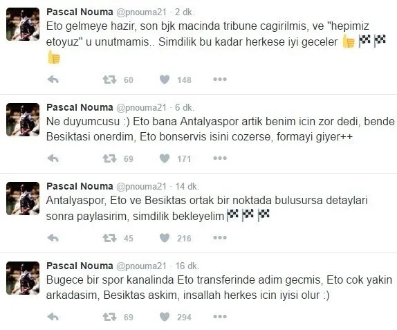 Samuel Eto'o müjdesi Pascal Nouma'dan geldi! - 1