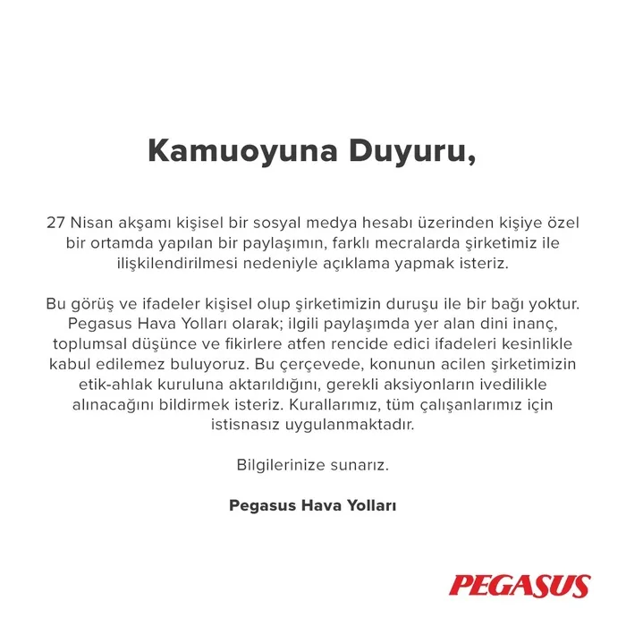 Pegasus çalışanlarından İslam inancına büyük saygısızlık! Kadir Gecesi çileden çıkaran paylaşım
