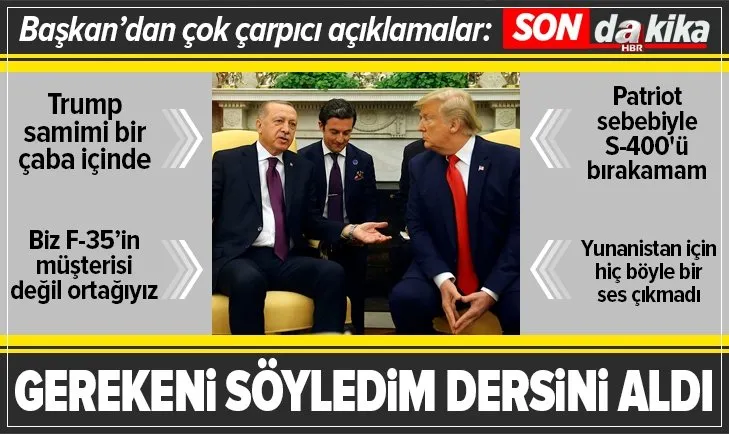 Başkan Erdoğan ABD dönüşü uçakta gazetecilerin sorularını yanıtladı