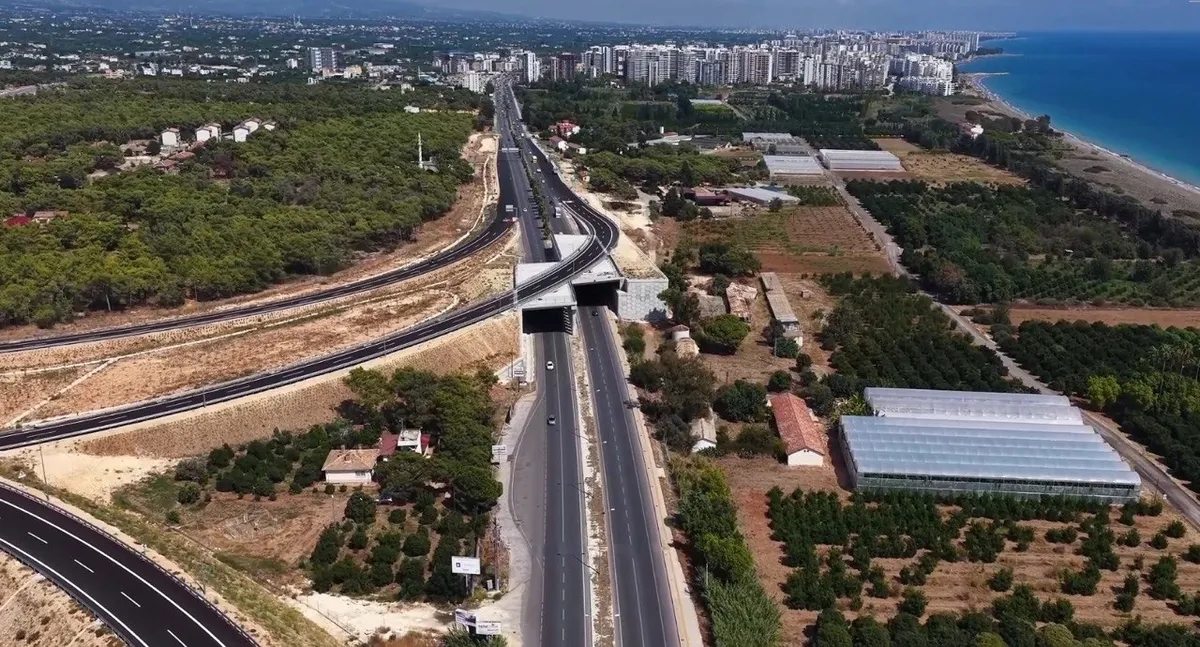 Proje, Mersin’in turizm merkezlerini otoyol ağına bağlayacak. (Foto: ahaber.com.tr)