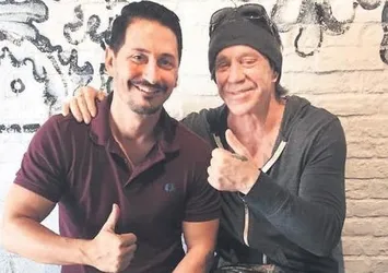 Murat Han ve Mickey Rourke döner yemeye gitti