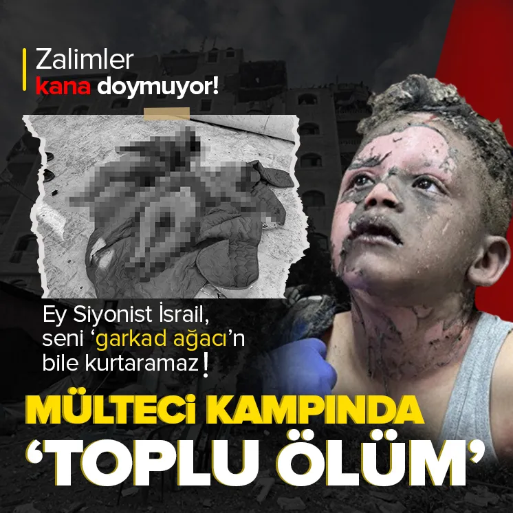 Gazze’deki mülteci kampı yerle bir oldu!