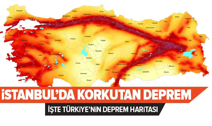 İstanbul'da korkutan deprem! İşte Türkiye deprem haritası