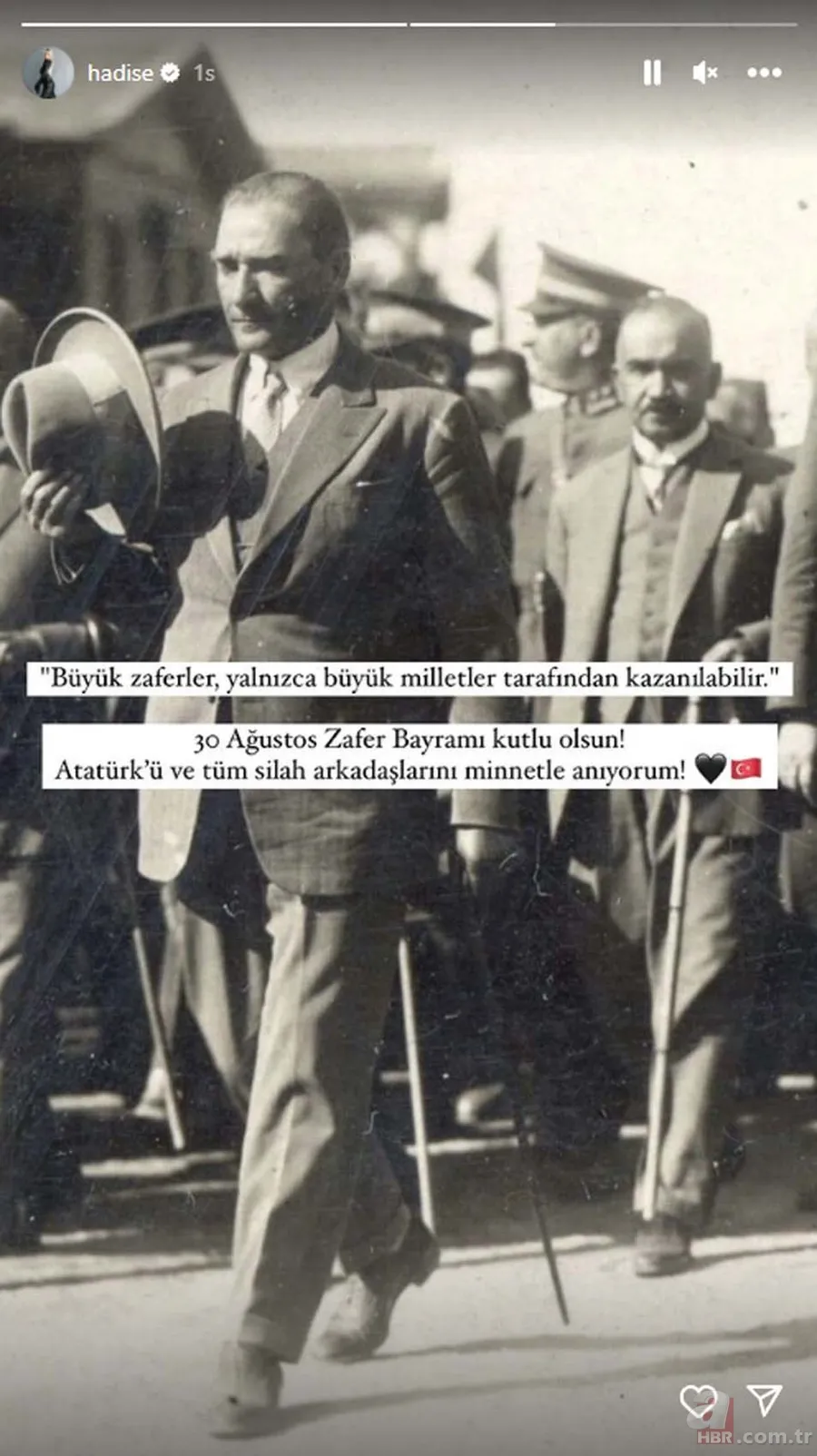 Sanat dünyasının 30 Ağustos Zafer Bayramı coşkusu! Paylaşımlar peş peşe geldi! “Hep var olsun Türkiye’m” 24