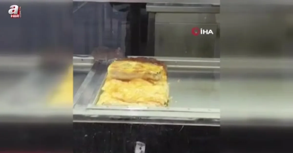Börek tezgahlarında fare cirit attı