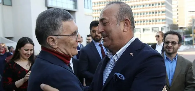 Bakan Çavuşoğlu, Aziz Sancar ile görüştü