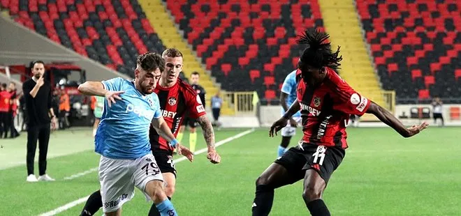 Gaziantep FK - Trabzonspor maçında gol sesi çıkmadı