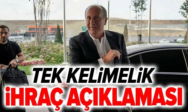 Muharrem İnce'den ihraç açıklaması: Korkmuyorum
