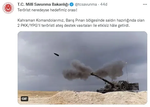 Son dakika: MSB: 2 PKK-YPG’li terörist öldürüldü - 1