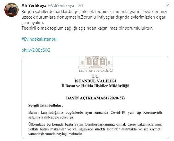 Son dakika | İstanbul Valiliği'nden flaş uyarı: Evlerinizden çıkmayın - 1