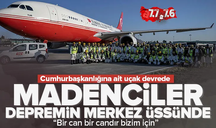 Cumhurbaşkanlığına ait uçak devrede