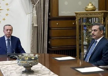 Cumhurbaşkanı Erdoğan MİT Müsteşarı Fidan'ı kabul etti