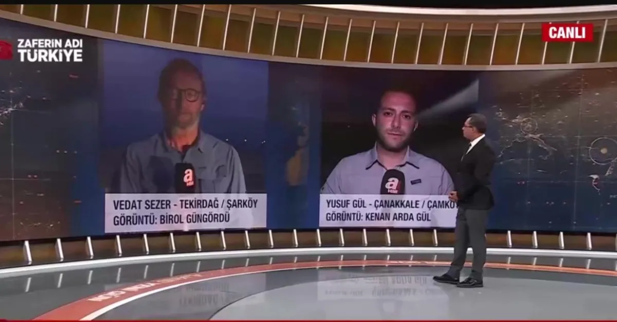 Tekirdağ'daki yangın Çanakkale'de sınırında