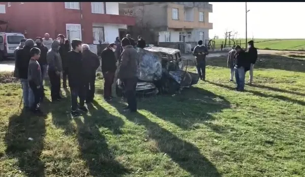 Tekirdağ'da feci olay! Sıkıştığı otomobilin içerisinde yanarak can verdi - 2