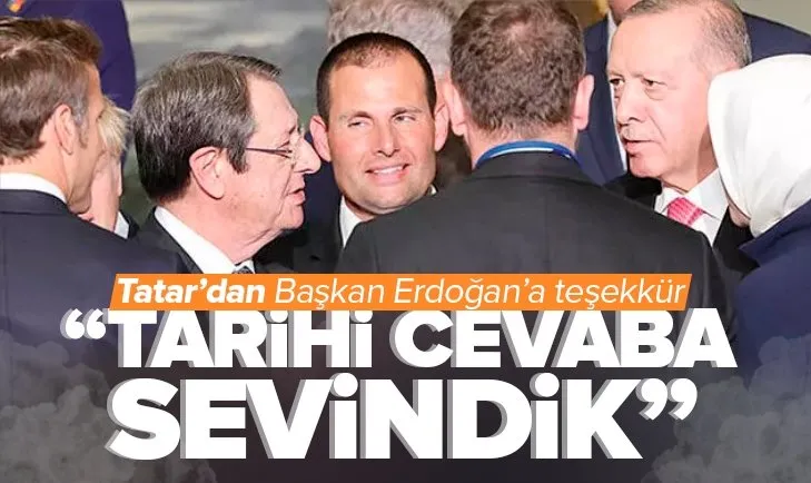 KKTC Cumhurbaşkanı Ersin Tatar’dan Başkan Erdoğan’a teşekkür: Tarihi cevaba sevindik