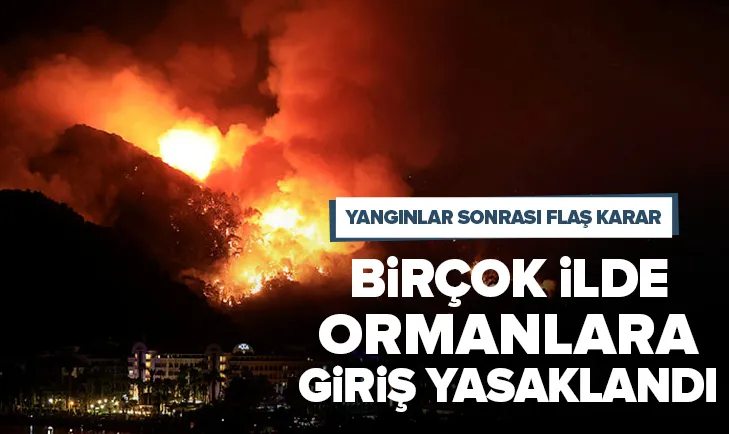 Birçok ilde ormana girişler yasaklandı! İşte o iller...
