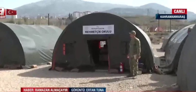 TSK'nın çadır kentinde eğitim! Depremin 24. gününde depremzedelerin ihtiyaçları karşılanıyor