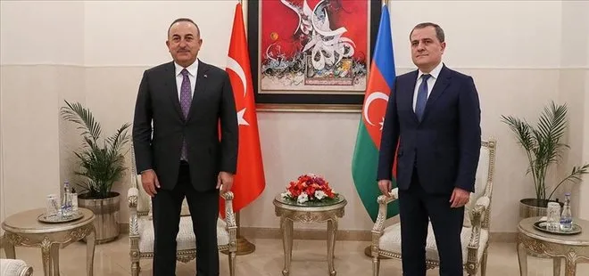Dışişleri Bakanı Mevlüt Çavuşoğlu, Azerbaycan Dışişleri Bakanı Ceyhun Bayramov ile görüştü