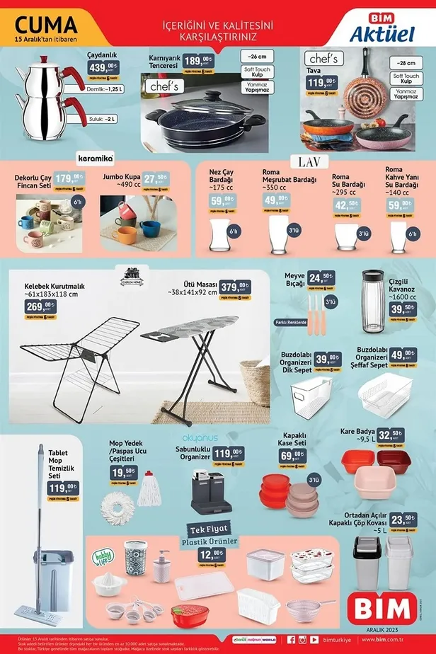 BİM 19 Aralık aktüel ürünler kataloğu yayınlandı! Dekoratif Lamba 269 TL, Işıklı Dekor 239 TL, Mini Dekor 39,50 TL, Işıklı Dekor 239 TL ve daha fazlası satışta