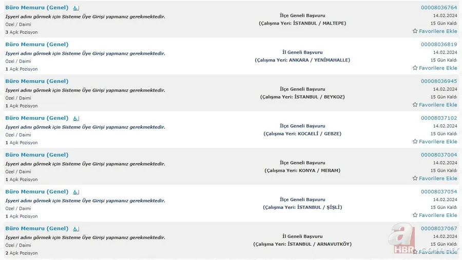 KPSS puanı olmayanlar için fırsat! İŞKUR üzerinden lise mezunu 1.181 kişilik istihdam açıklandı! İşte İlanlar… 23