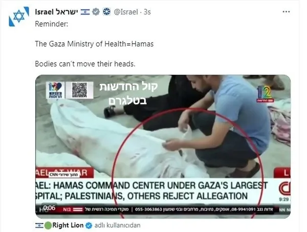 1698742528516.jpg Katil İsrail'den insanlık dışı eylem: Kefene sarılı bedeni alay konusu yaptılar - 3
