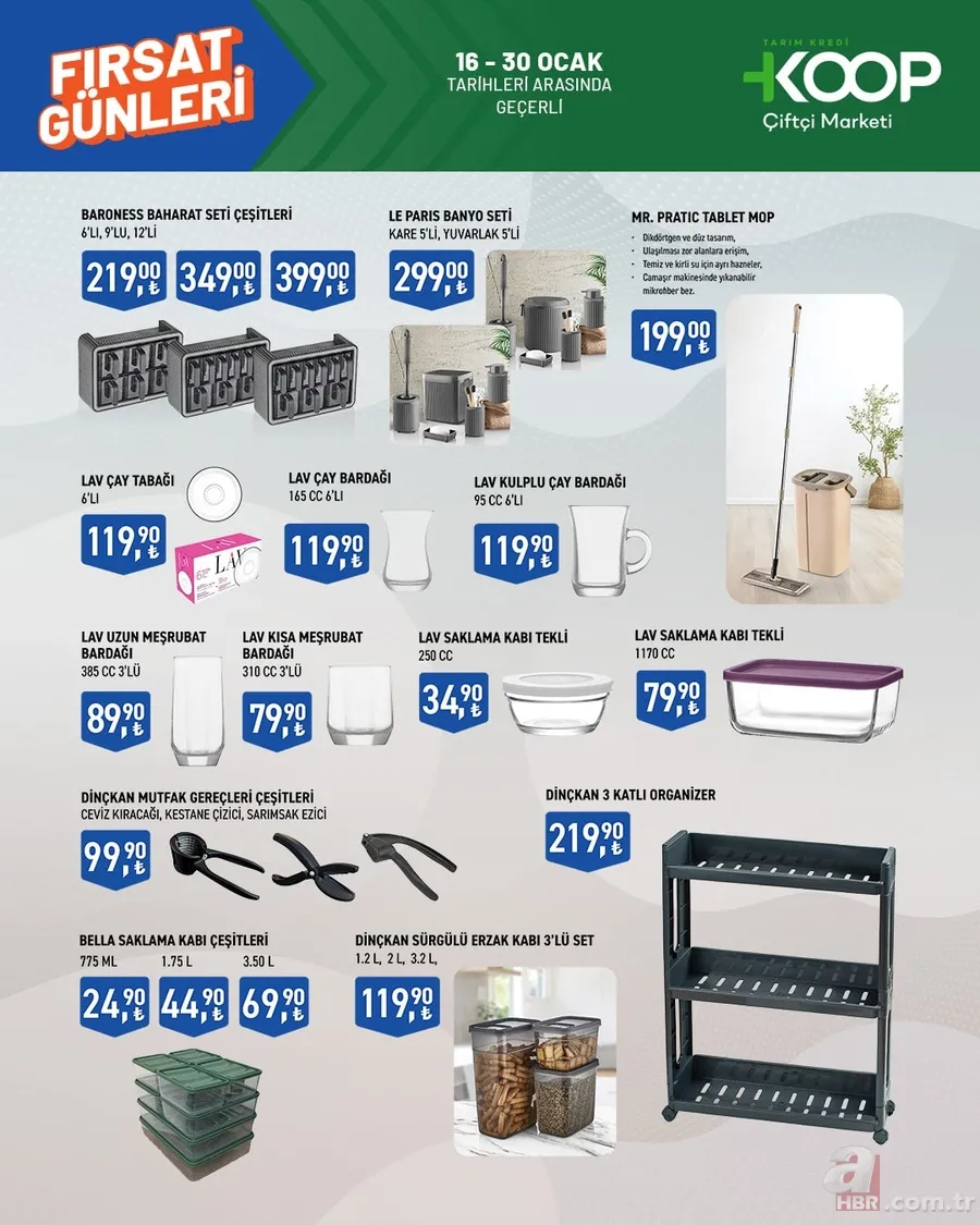 Tarım Kredi'de indirim haftası başladı: Dana Kıyma 139 TL, Kaşar peynir 175 TL, İlk hasat çay 174.90 TL... 10