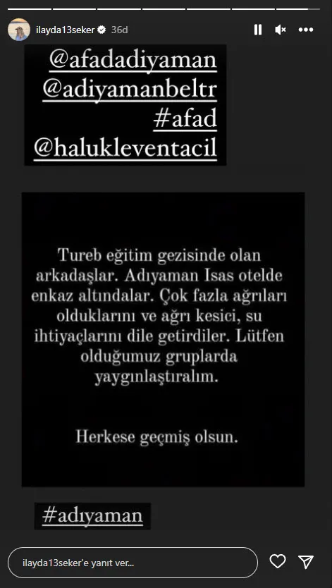 1675664866248.jpg İlayda Şeker’den Adıyaman'daki kuzeni için yardım çağrısı: Otelde enkaz altındalar - 4