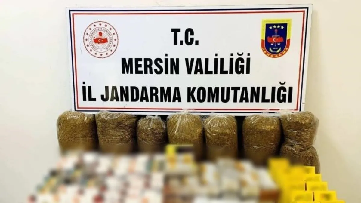 Mersin'de kaçak sigara ticareti operasyonu: 3 gözaltı