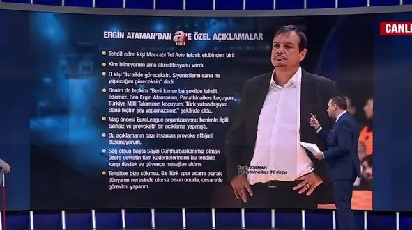 Ergin Ataman’dan A Haber’e özel açıklama