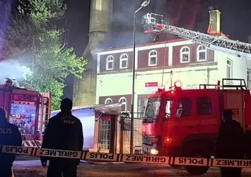 Erzurum'da Cami yangını korkuttu