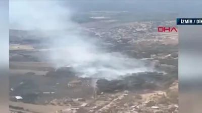 İzmir’de orman yangını! Ekipler alarma geçti
