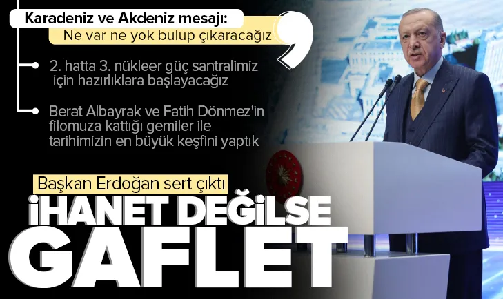 Başkan Erdoğan sert çıktı: İhanet değilse gaflet