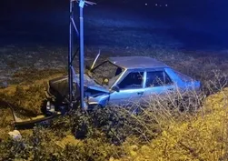 Çorum'da otomobil tarlaya uçtu: Sürücü alkollü çıktı