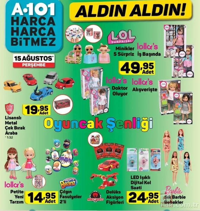 A101 aktüel ürünler kataloğu 15 Ağustos ile oyuncak şenliği! A101 15 Ağustos 2019 kataloğu indirimli ürünler! 13